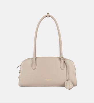 Sac rectangle Mademoiselle Bonnie en cuir - Lancaster - Beige