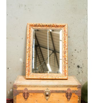 Miroir rectangulaire Georges N°1243- Produit chiné - Debongout - Doré