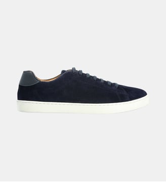 Sneaker sphinx ii - cuir velours - Bowen - Bleu marine