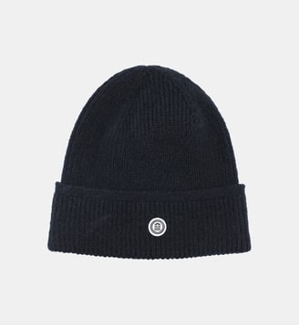 Bonnet côtelé en maille rouge SERGE BLANCO - Serge Blanco - Noir