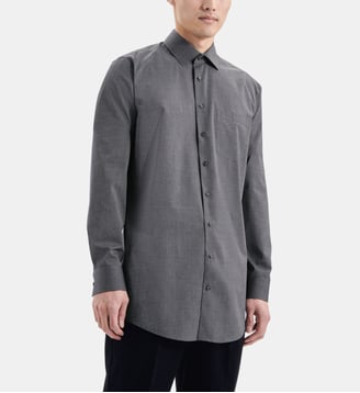 Chemise d'affaires 1/1 Extra long Regular Col Kent - Seidensticker - Gris
