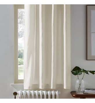 Rideau radiateur lin lavé pattes cachées - La Redoute Interieurs - Écru