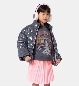 Doudoune à capuche - Billieblush - Gris