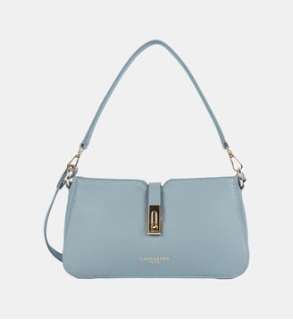 Sac rectangle Milano Horizon en cuir - Lancaster - Bleu gris