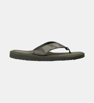 Tongs sandales plage d'été, semelles légères et confortable - Isotoner - Kaki foncé