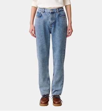 Jean cigarette 7/8 denim délavé - Claudie Pierlot - Denim bleu