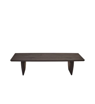 Table basse LORRI  Plateau rectangulaire et courbes organiques - Madura - Noir