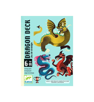 Jeu de cartes Dragon deck - Djeco - Coloris unique