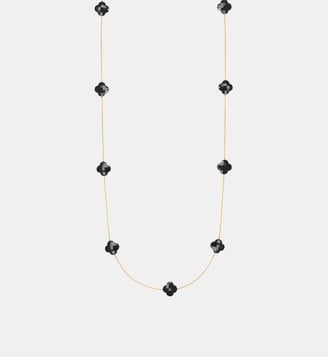 Sautoir, onyx, or jaune - Morganne Bello - Or jaune