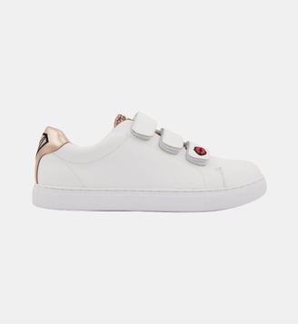 Baskets En Cuir Edith Super Mom - Bons Baisers - Blanc