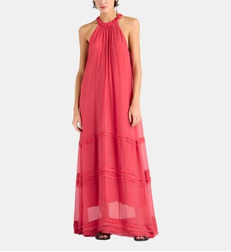 Robe gris en mousseline unie - Momonì - Coral
