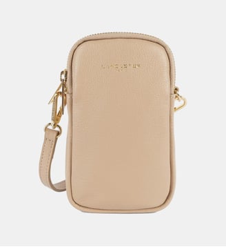 Pochette smartphone Dune en cuir - Lancaster - Beige foncé