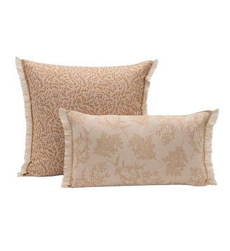 Housse de coussin Champêtre 100% coton - Le Jacquard Francais - Brindilles