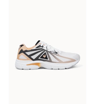 Sneakers running en mesh jacquard Vitesse - Le Coq Sportif - Optical white et sheepskin