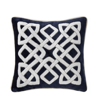 Housse de coussin en velours - Yves Delorme - Marine