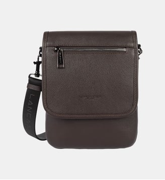 Petite sacoche Milano Gentlemen en cuir - Lancaster - Marron