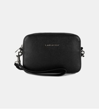 Pochette Delphino Lucas en cuir - Lancaster - Noir