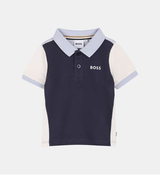 Polo manches courtes - BOSS Kidswear - Bleu cargo