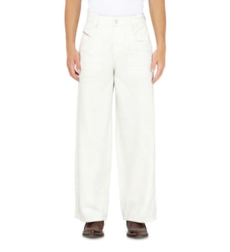Relaxed Jeans High Waist 1982 D-Hakou - Diesel - Blanc