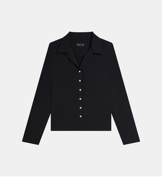 chemise en jersey - Agnès b. - Noir