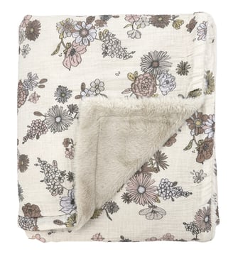 Couverture polaire - Babyshower - Écru