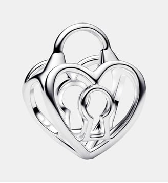Charm Cadenas Cœur Ajouré - Pandora - Argenté