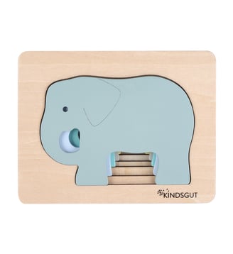 Puzzle animaux baleine en bois baleine - Kindsgut - Multicolore