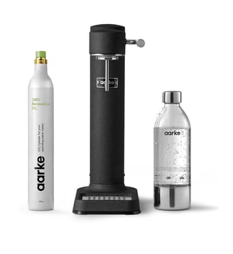 Machine à soda Pack Carbonator 3 Noir mat + CO2 - AARKE - Noir