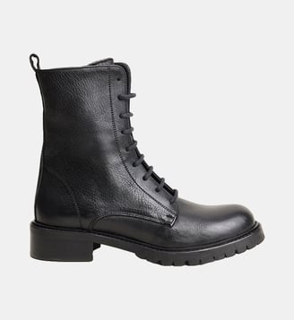 Boots Romain en cuir à lacets - Jonak - Noir