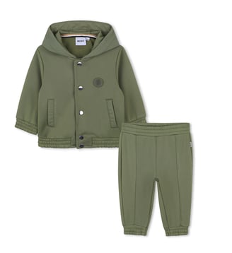 Ensemble cardigan et pantalon - BOSS Kidswear - Tilleul