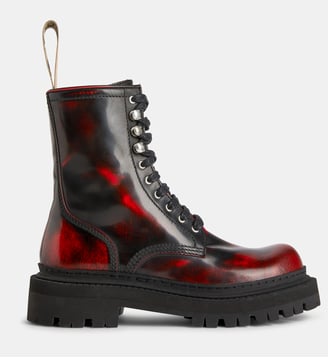 Bottines cuir Eki - Camperlab - Rouge