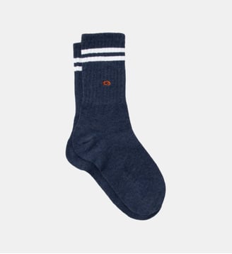 Chaussettes en coton peigné retro - Billybelt - Bleu