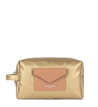 Trousse de voyage Storm KBA en toile enduite - Lancaster - Or mat