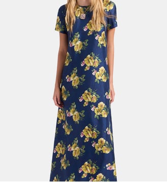 Robe Swing Riptide Midnight B - La DoubleJ - Bleu foncé