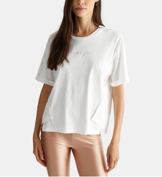 T-shirt over en jersey - Liu Jo - Blanc