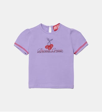 T-shirt avec logo - Diesel Kids - Violette