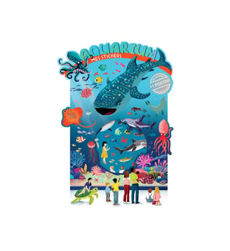 Jeu Stickers + Poster A L'aquarium - Cartesdart - Multicolore