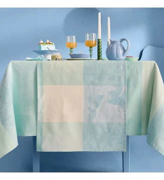 Chemin de table pur coton - Garnier Thiebaut - Aqua