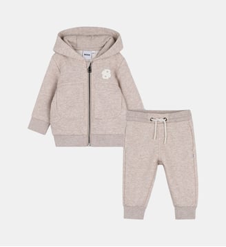 Ensemble cardigan et pantalon - BOSS Kidswear - Écru chiné