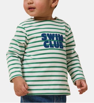 Marinière  - Coton biologique - Cyrillus - Rayure verte