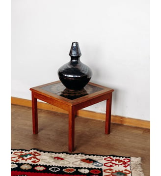 Table basse en faïence Léonie N°126- Produit chiné - Debongout - Bois
