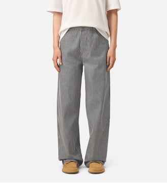 Jean coupe baggy en coton - AMI Paris - Indigo et ecru