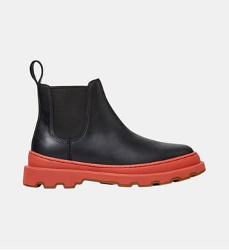 Bottines Brutus+ cuir - Camper - Marron moyen