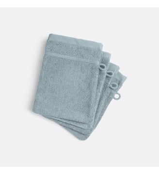 Lot 4 gants de toilette éponge bouclette La Redoute Interieurs