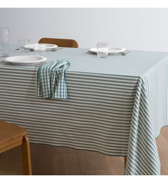 Nappe rayée tissé-teint, 30% coton recyclé La Redoute Interieurs