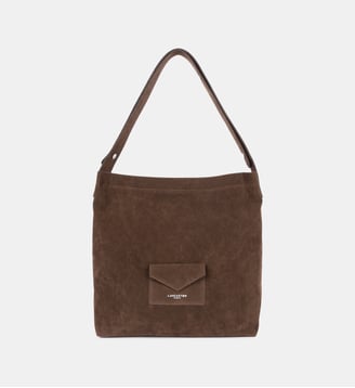 Sac seau Suédine KBA - Lancaster - Marron