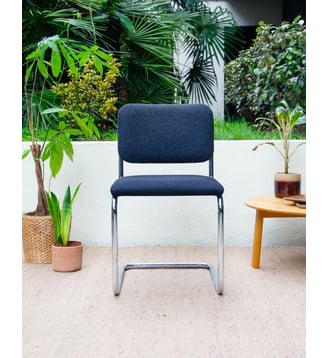 Fauteuil en feutrine gris Jakob N°1228- Produit chiné - Debongout - Gris