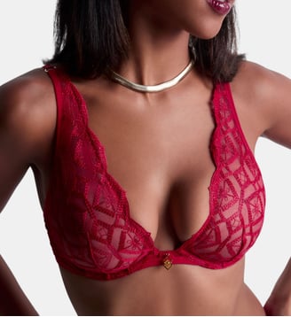 Soutien gorge Triangle avec armatures - Aubade - Rouge