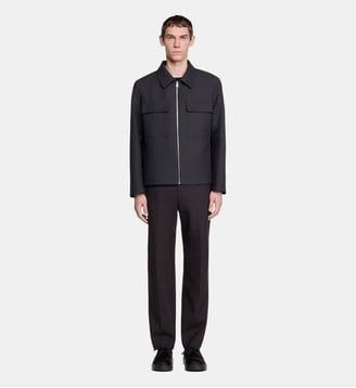 Blouson droit à zip Sandro