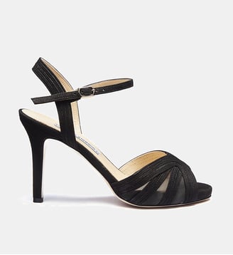 Sandale lebon - cuir velours - Charles Kammer - Noir